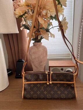 Vintage LV Popincourt Monogram Canvas Shoulder Bag